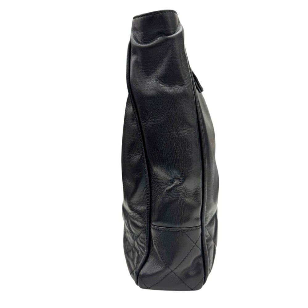 CHANEL Black Lambskin Leather Tote Bag - Picture 4 of 12